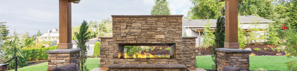 outdoor fireplace in lewiston
