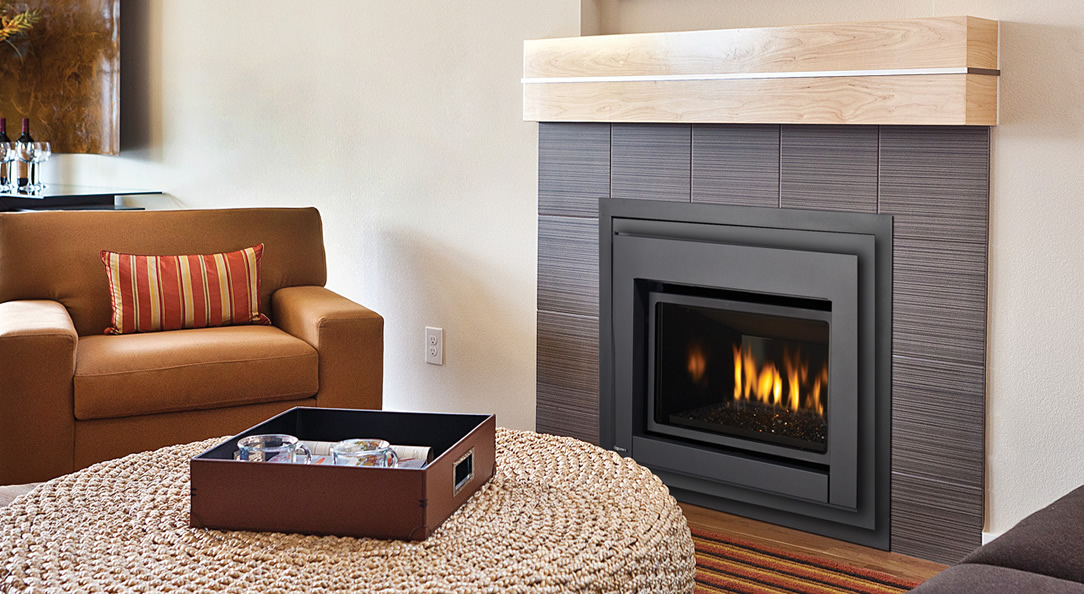 Regency Gas Fireplace Insert E18 - ideal for condos and townhomes.